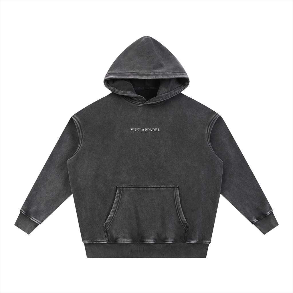 The Founders Circle Charcoal Snow Washed Fleece Hoodie