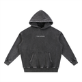 The Founders Circle Charcoal Snow Washed Fleece Hoodie