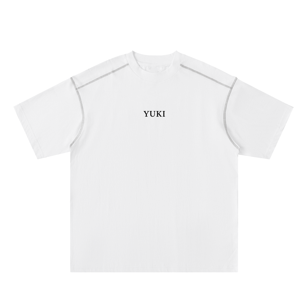The Founders Circle Graphic Oversized Contrast-Stitched T-Shirt