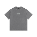 Shades of Summer Grey Vintage Washed Oversized Cotton T-Shirt