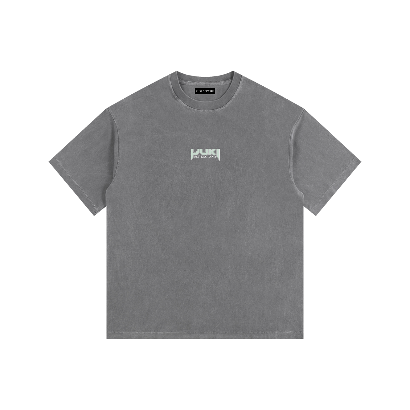 Shades of Summer Grey Vintage Washed Oversized Cotton T-Shirt