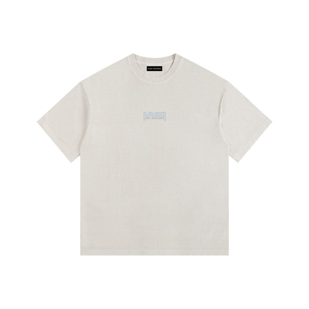 Shades of Summer Light Apricot Vintage Washed Oversized Cotton T-Shirt