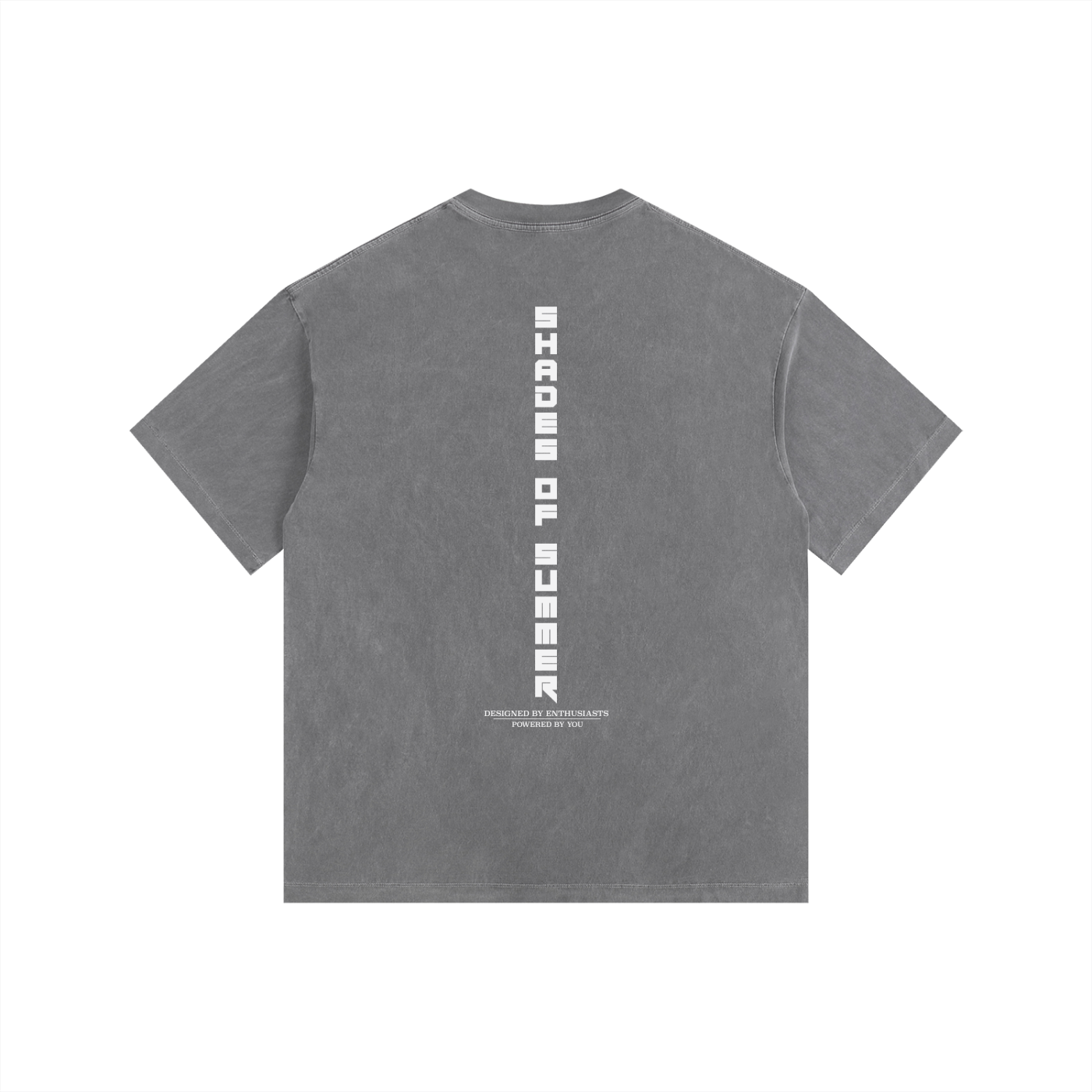 Shades of Summer Grey Vintage Washed Oversized Cotton T-Shirt