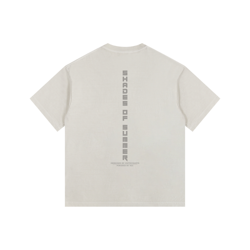 Shades of Summer Light Apricot Vintage Washed Oversized Cotton T-Shirt
